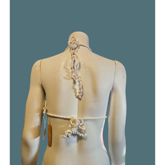 Skims Crochet Swim Triangle Bikini Top Womens Size 4X - Picture 4 of 9